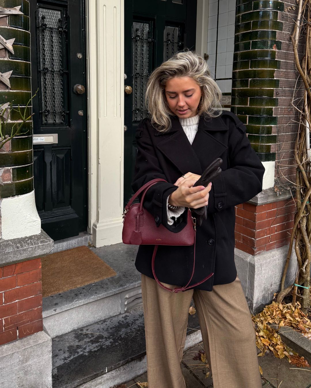 The Noni bag - burgundy red