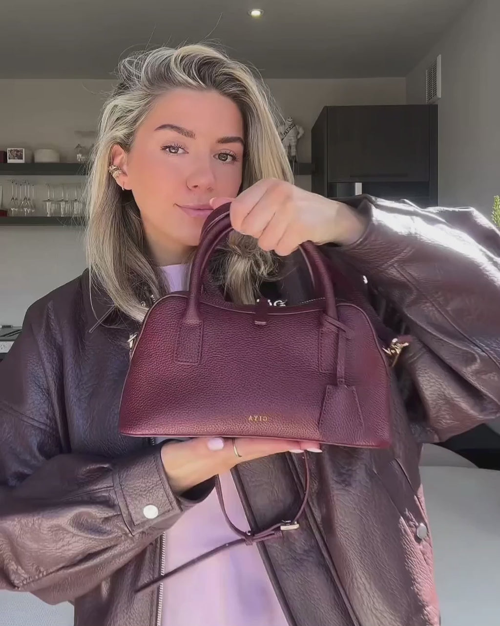 The Noni bag - burgundy red